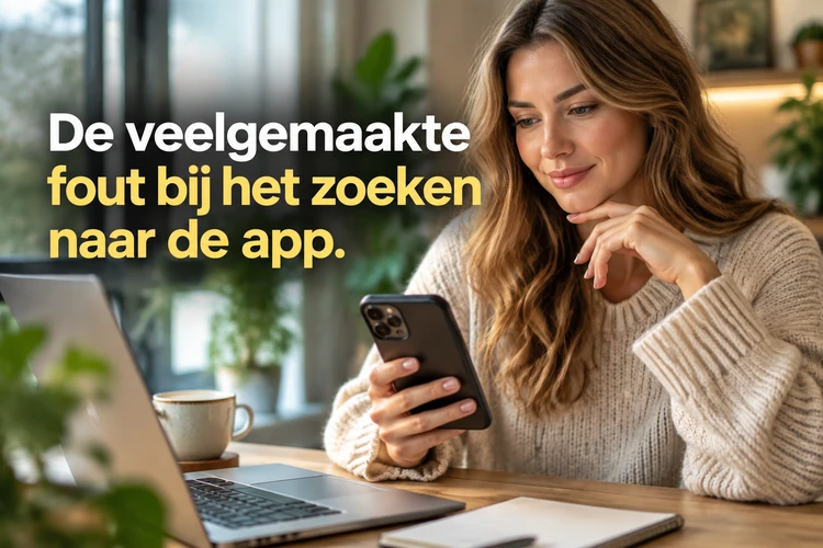 De veelgemaakte fout bij het zoeken naar de app