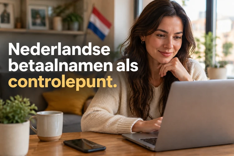 Nederlandse betaalnamen als controlepunt