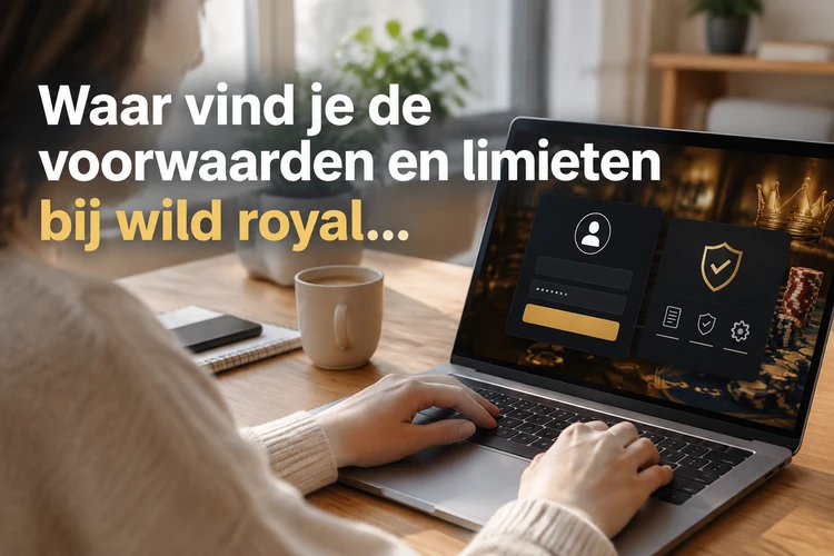 Waar vind je de voorwaarden en limieten bij wild royal casino